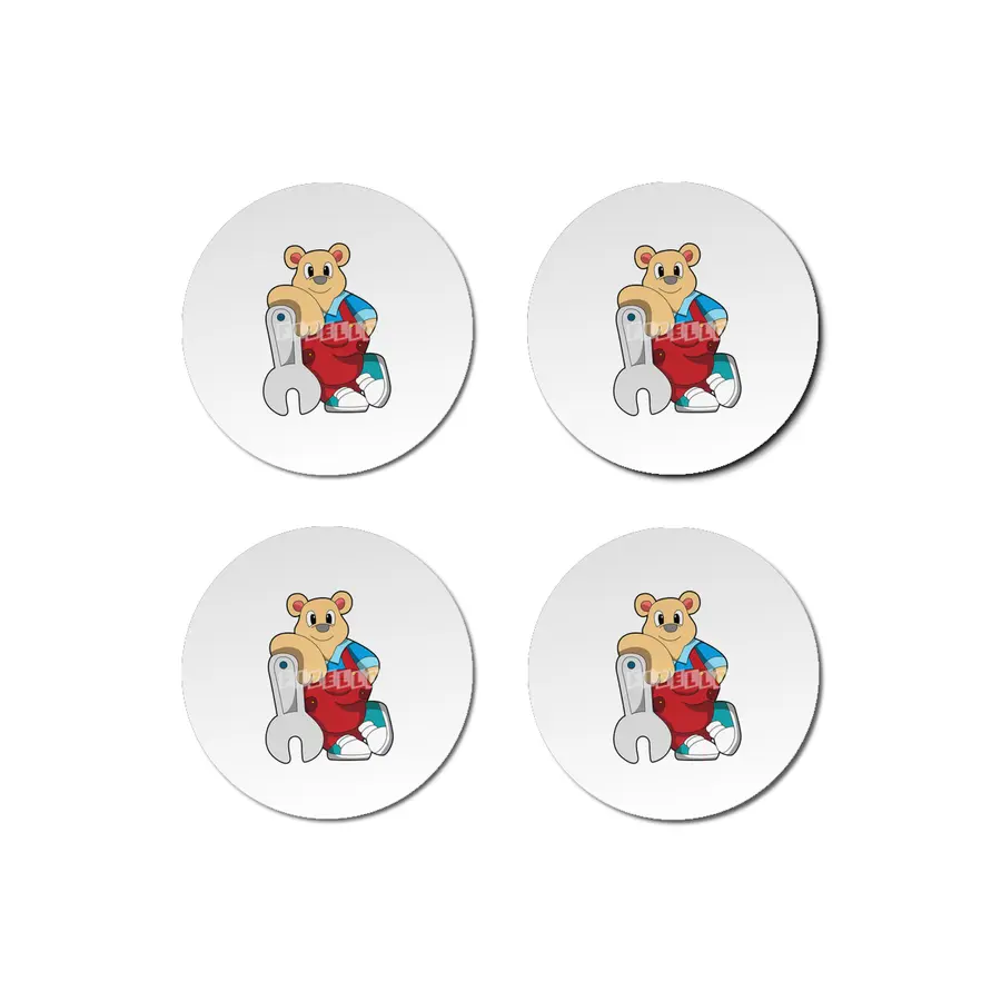 Bear as Mechatronics engineer with Wrench Bardak Altlığı