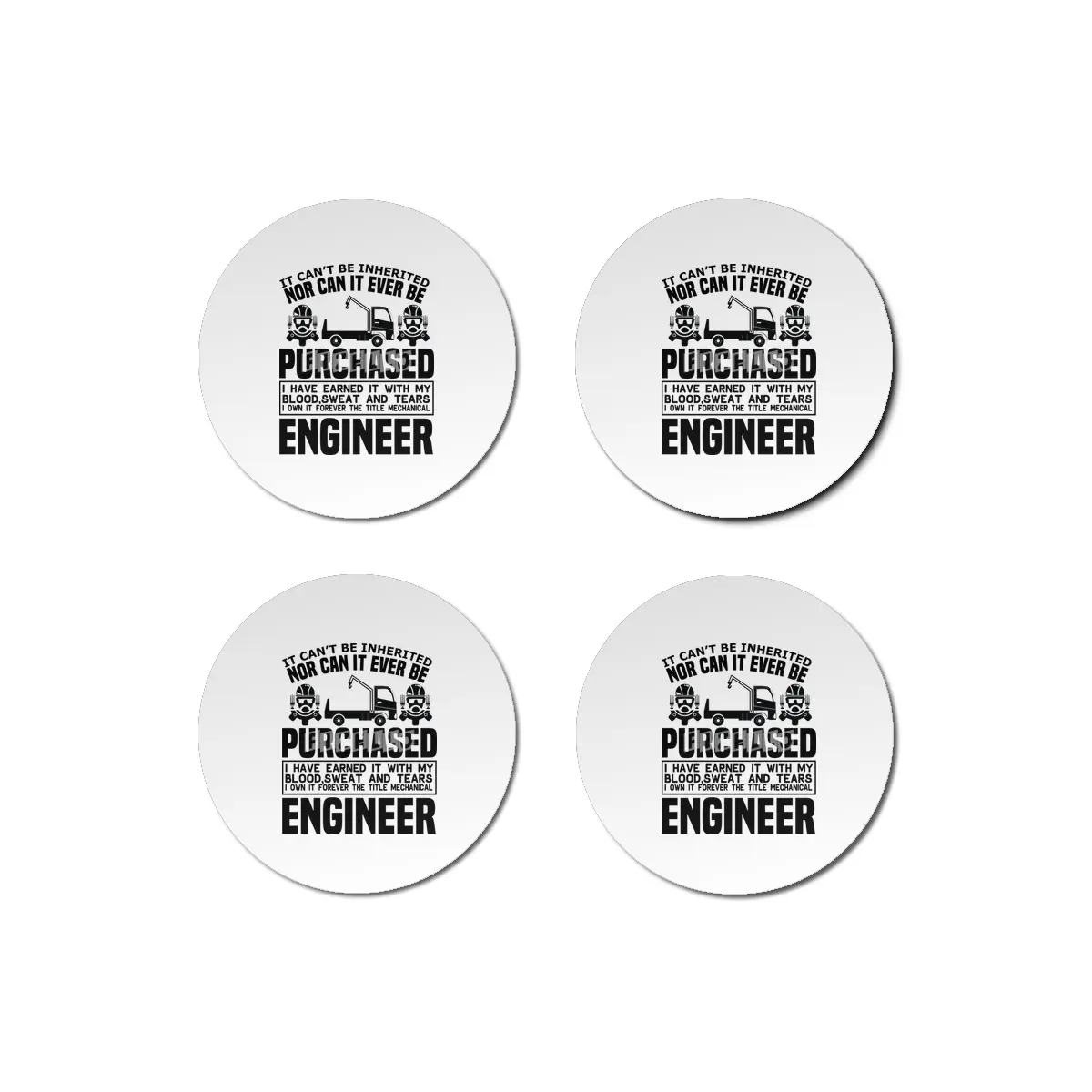 Engineer Crafts Mechanic Gift Bardak Altlığı