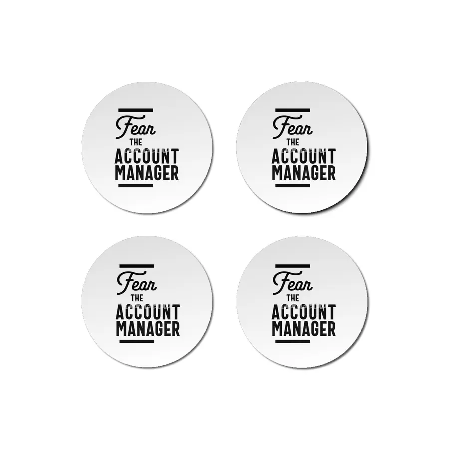 Account Manager Gift Funny Job Title Profession Birthday Idea Bardak Altlığı