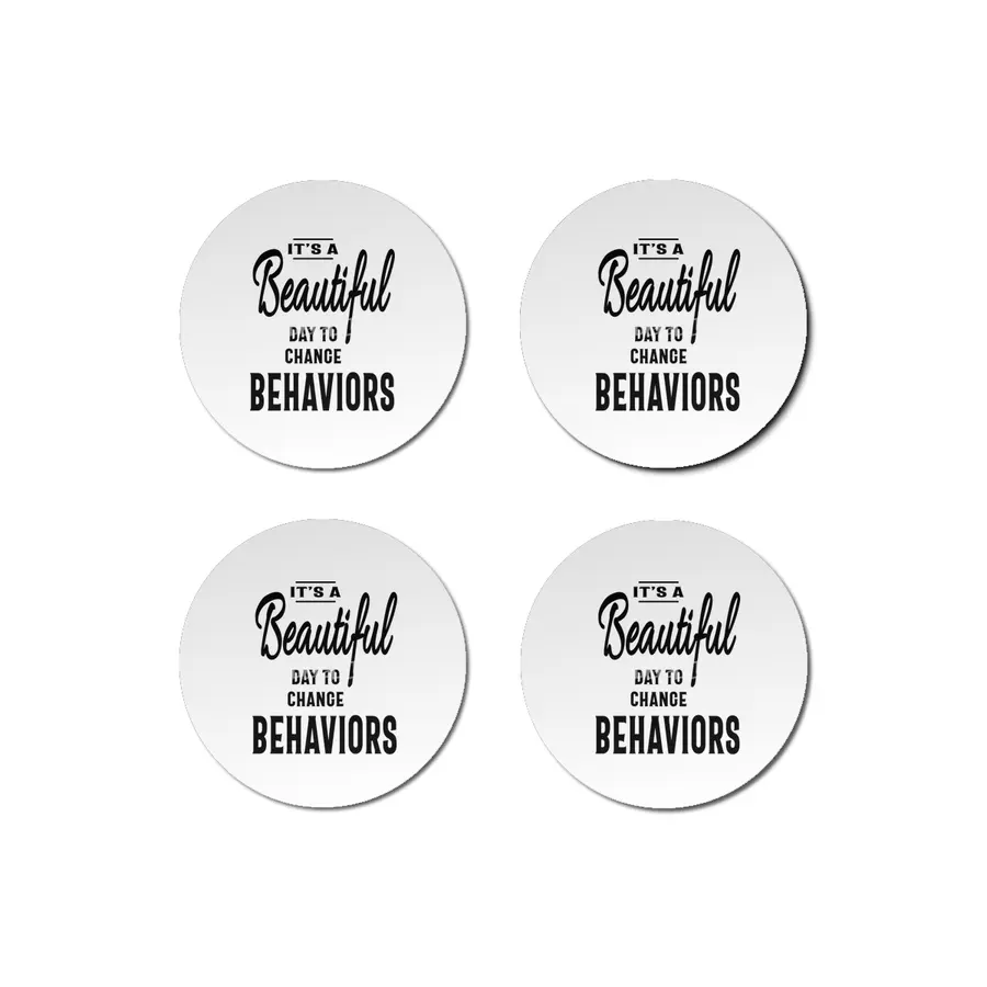 Beautiful Behaviors Job Title Gift Bardak Altlığı