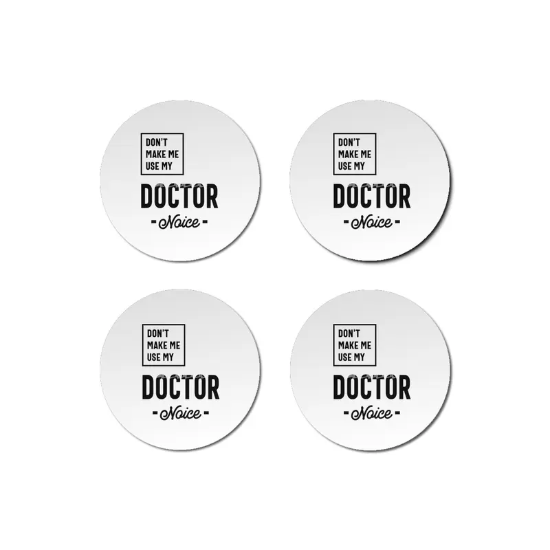 Doctor Job Title Men Women Gift Bardak Altlığı