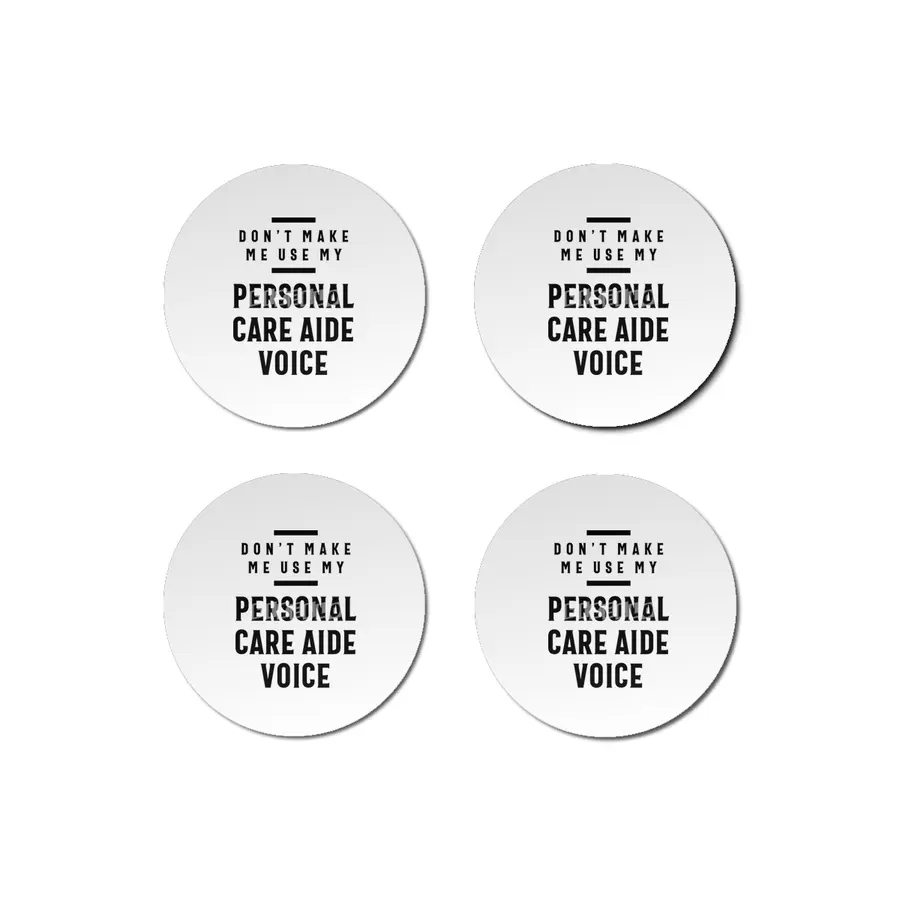 Personal Care AIDE Voice Job Title Gift Bardak Altlığı