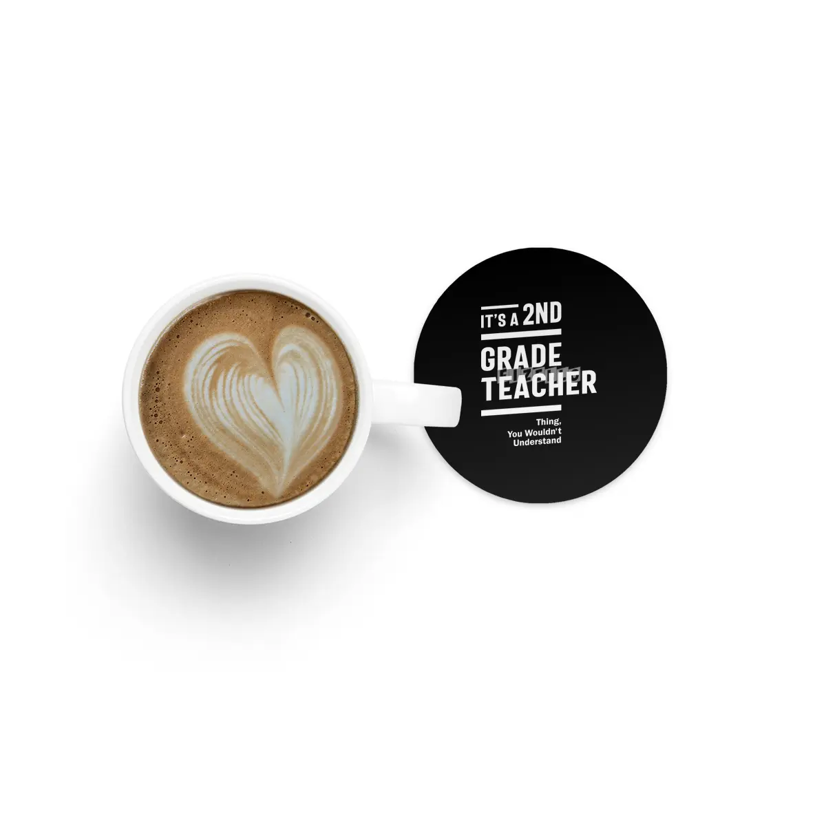 2nd Grade Teacher Job Title Occupation Gift Bardak Altlığı