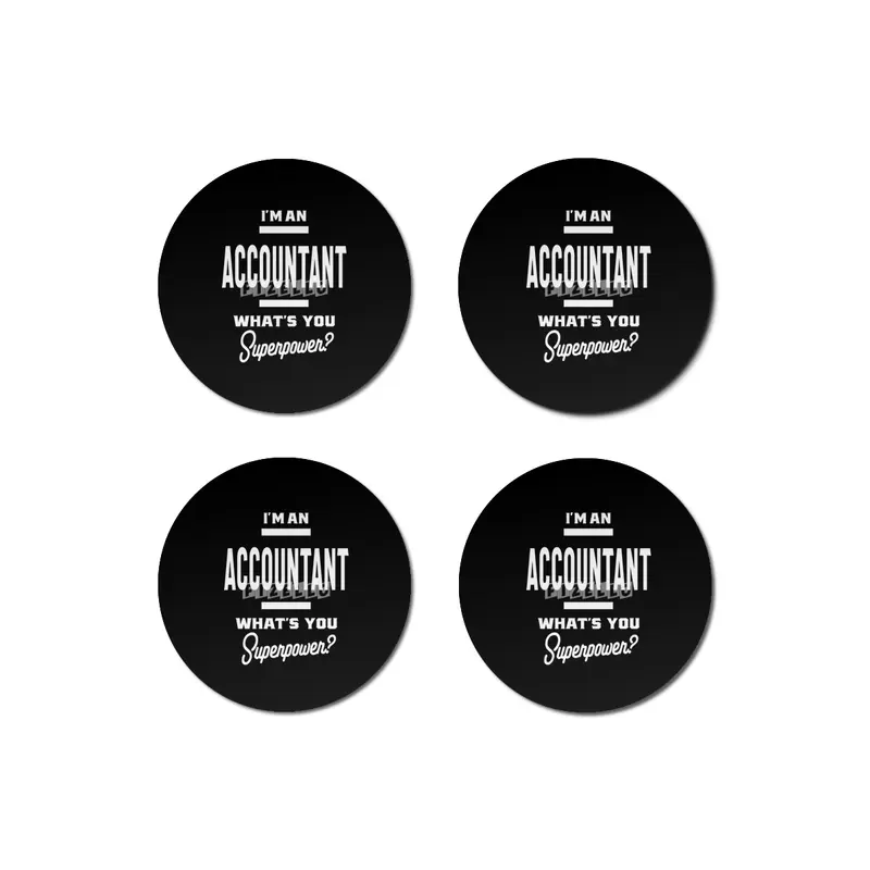 Accountant Work Job Title Gift Bardak Altlığı