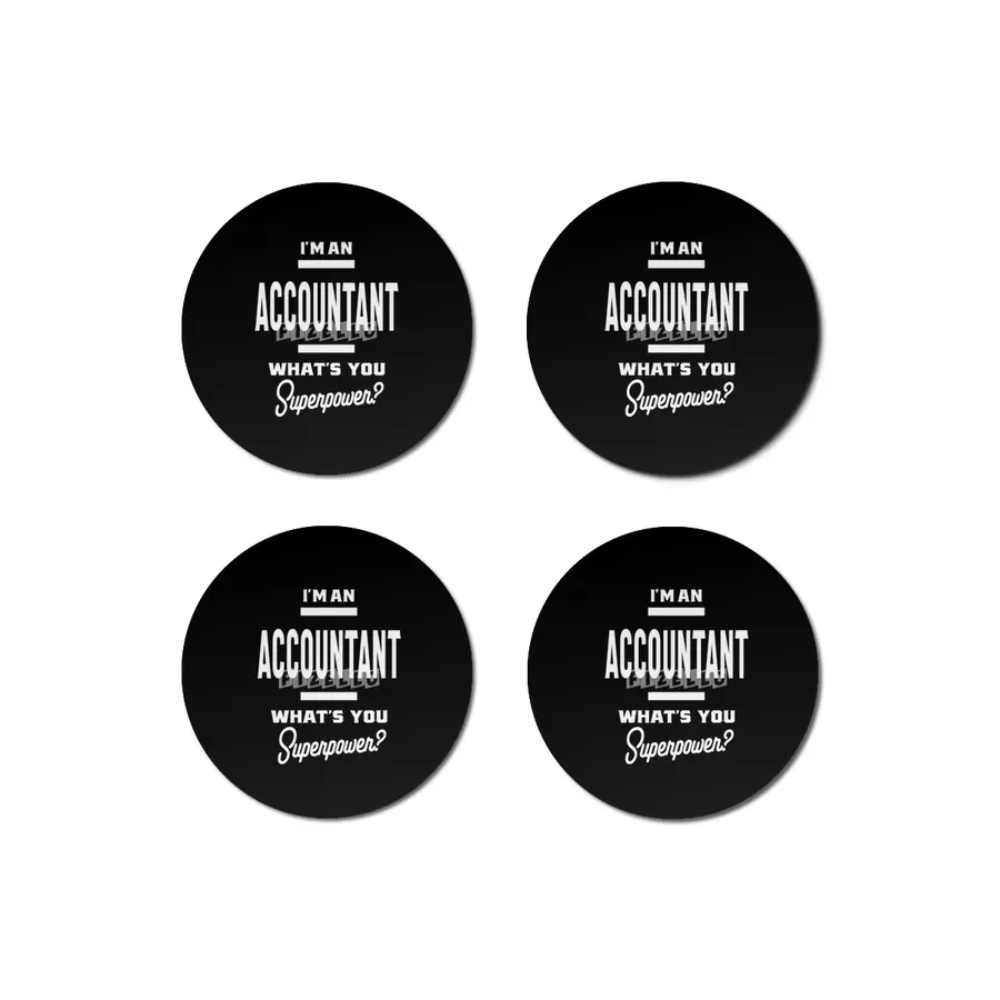 Accountant Work Job Title Gift Bardak Altlığı