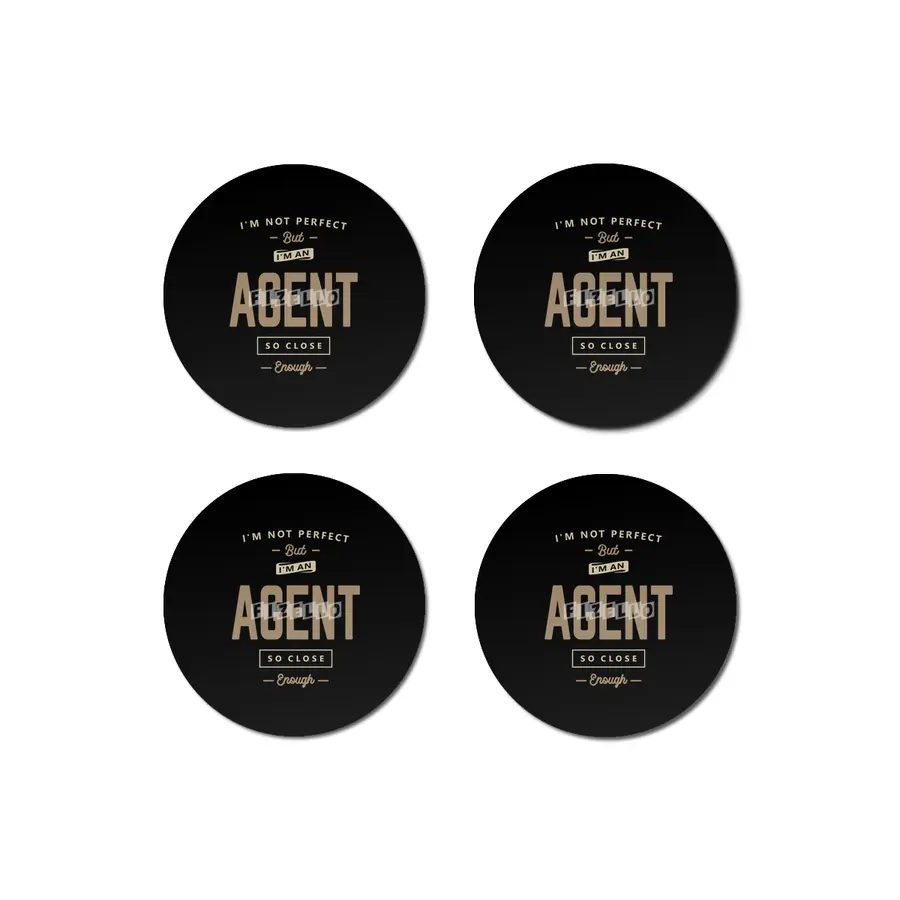 Agent Funny Job Title Profession Birthday Worker Bardak Altlığı