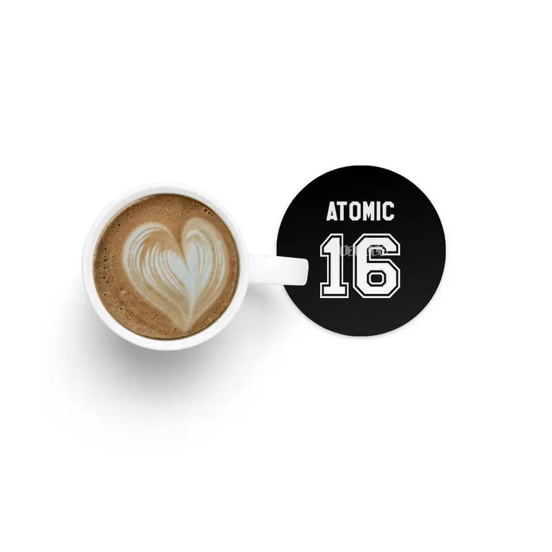 atomic number 16 Bardak Altlığı