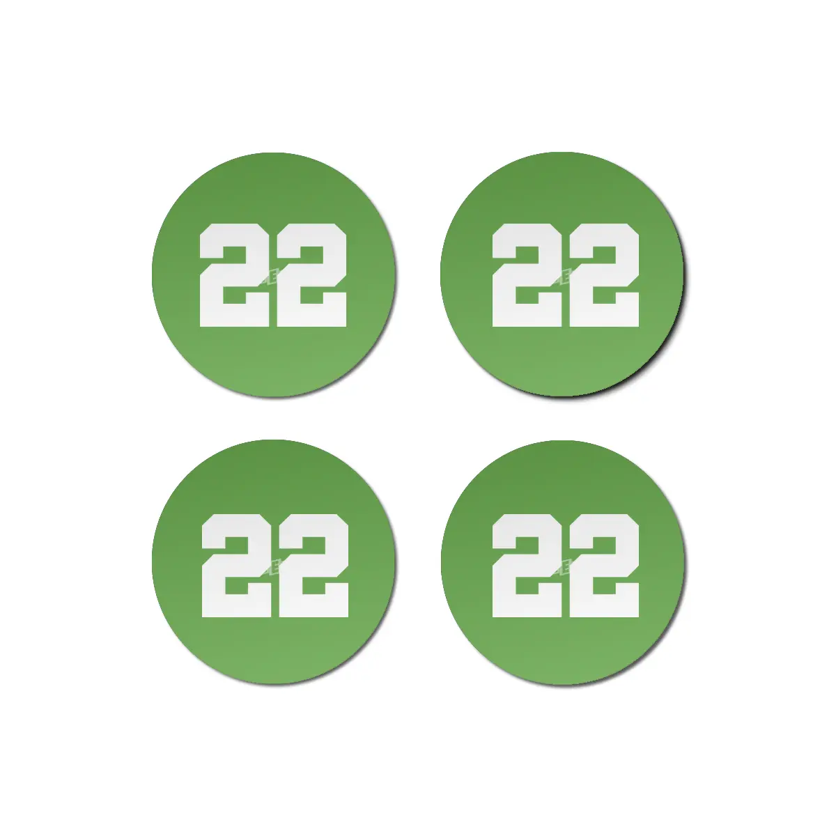 White Number 22 Bardak Altlığı