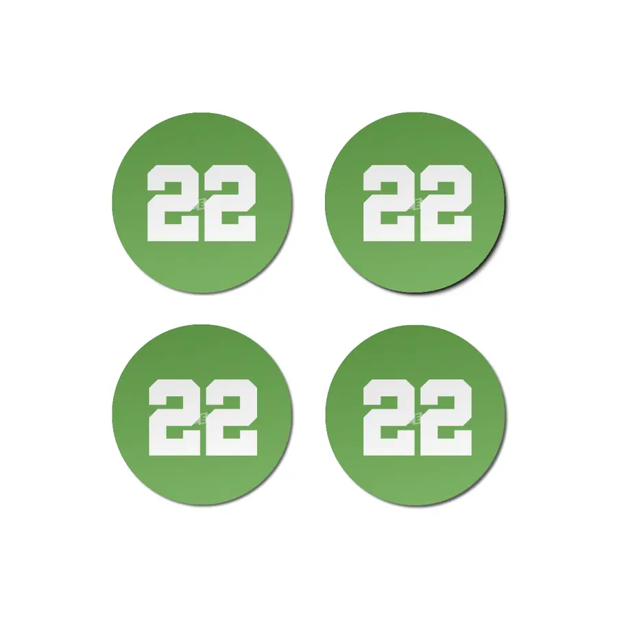 White Number 22 Bardak Altlığı