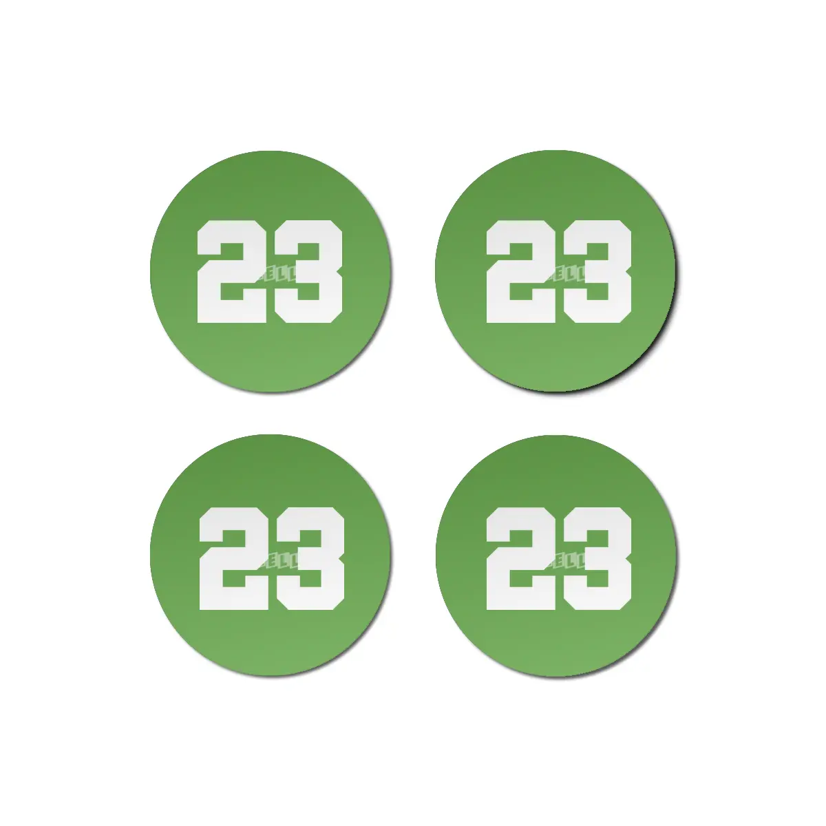 White Number 23 Bardak Altlığı