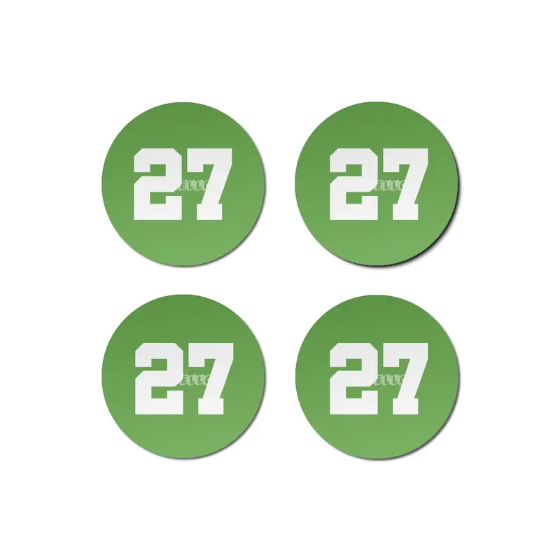 White Number 27 Bardak Altlığı