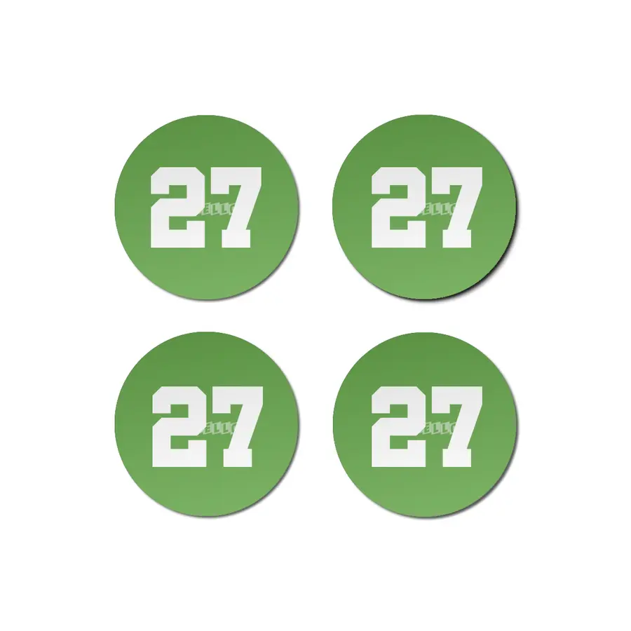 White Number 27 Bardak Altlığı