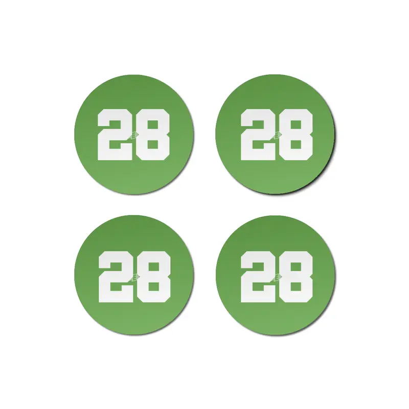 White Number 28 Bardak Altlığı