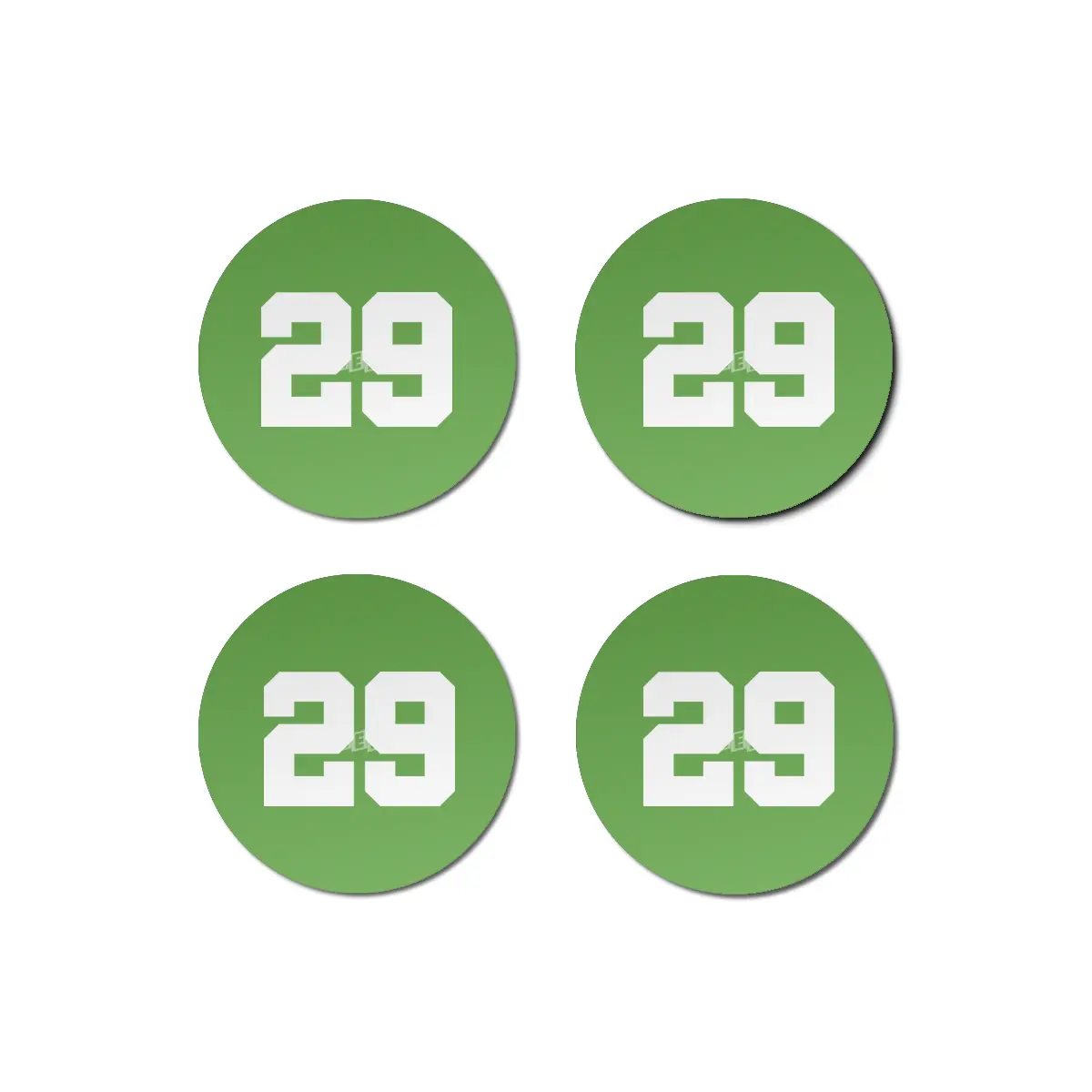White Number 29 Bardak Altlığı