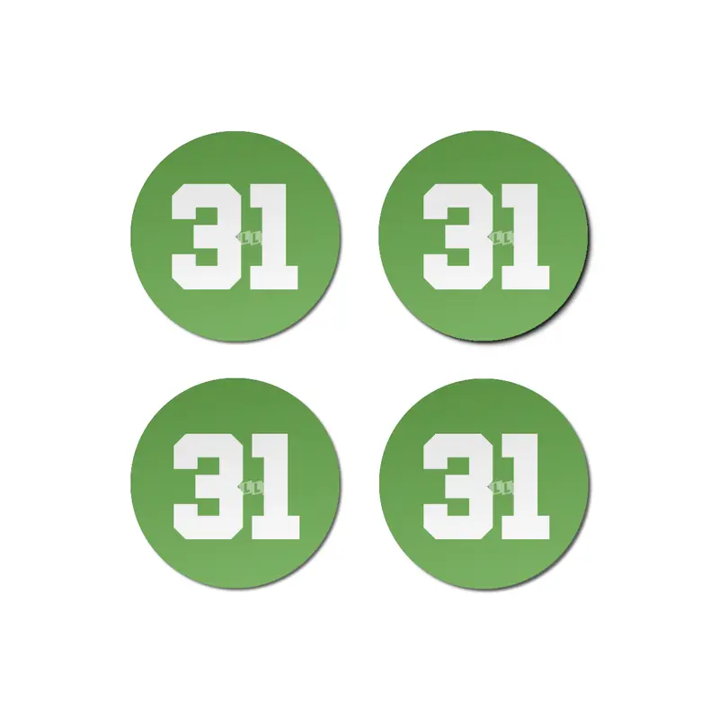 White Number 31 Bardak Altlığı