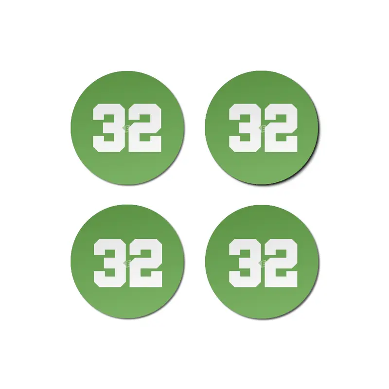 White Number 32 Bardak Altlığı