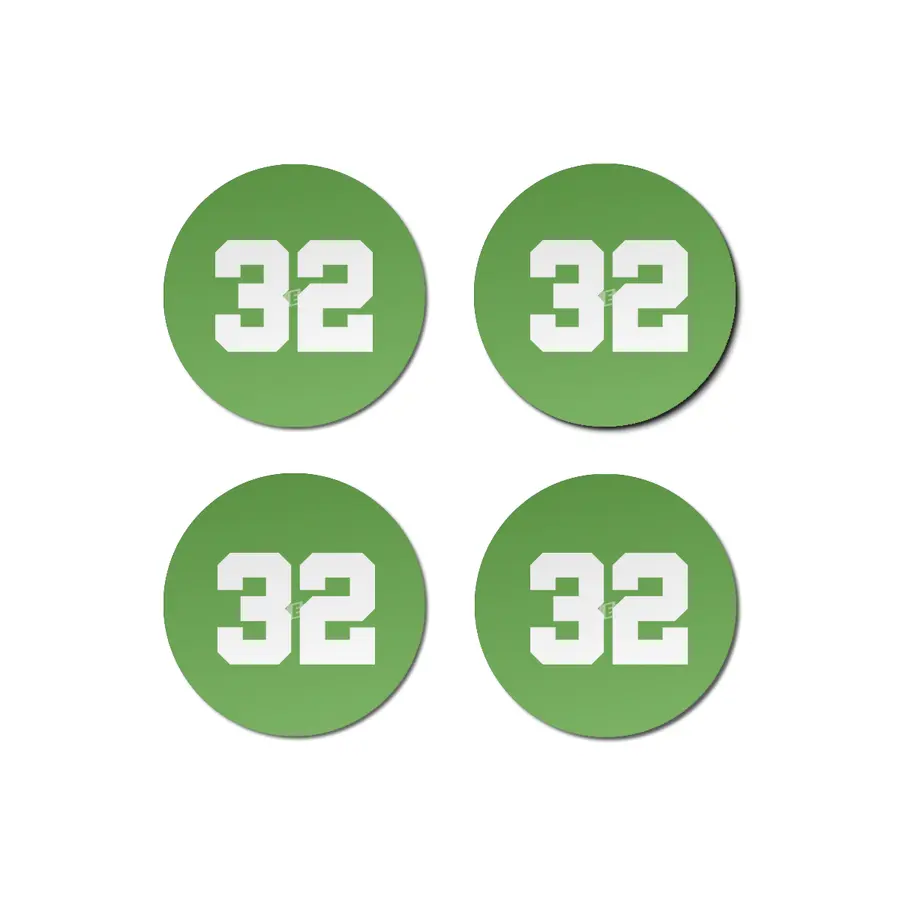 White Number 32 Bardak Altlığı