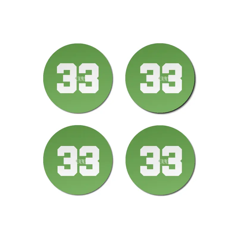 White Number 33 Bardak Altlığı