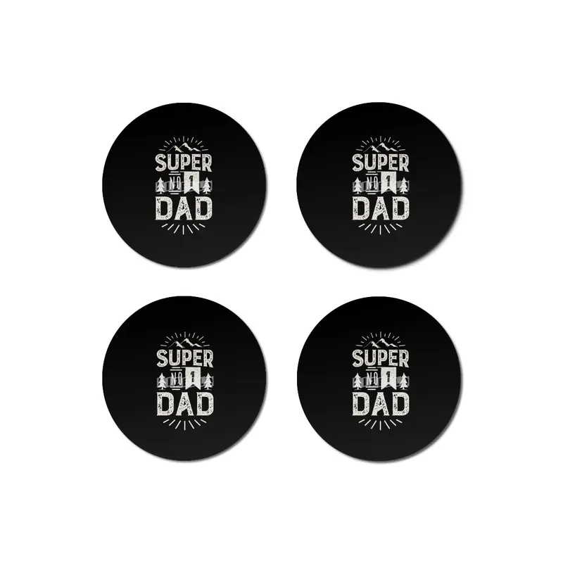 Super Number 1 Dad. No 1 Daddy Bardak Altlığı