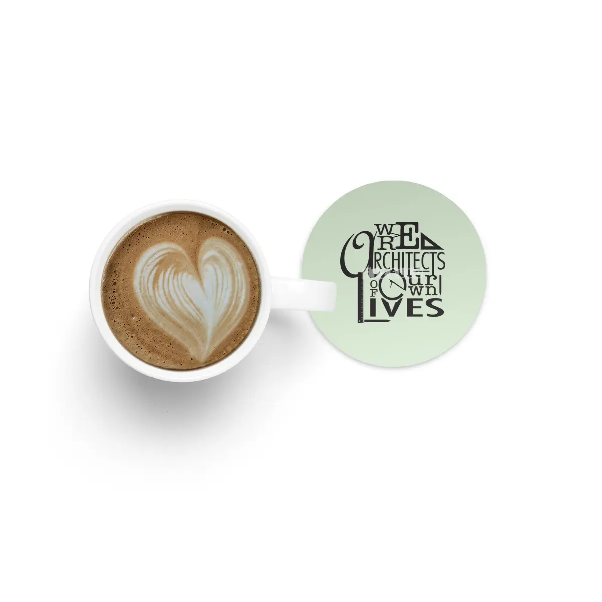 We are architects of our own lives Inspirational Poster Bardak Altlığı