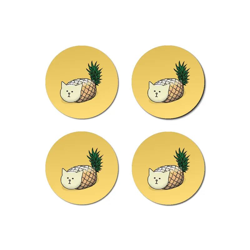 Pineapple Cat Bardak Altlığı