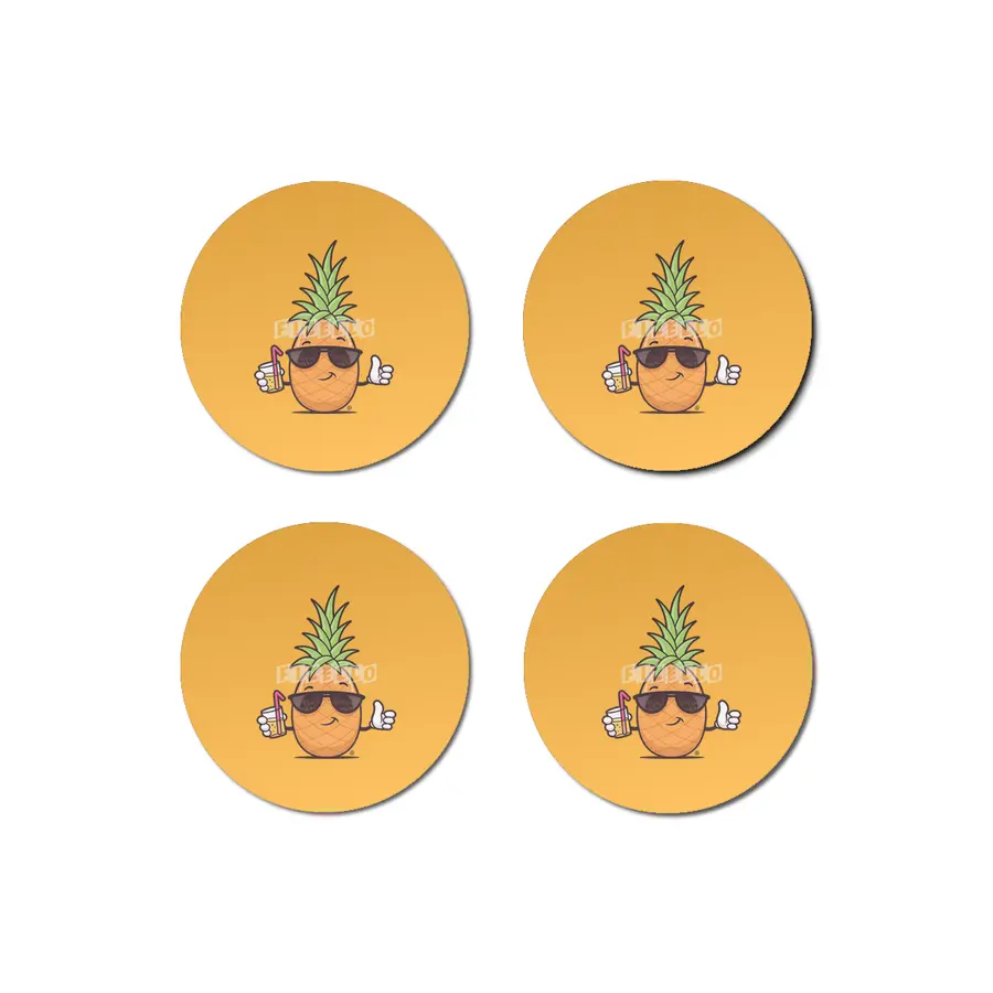 Cool Pineapple Bardak Altlığı