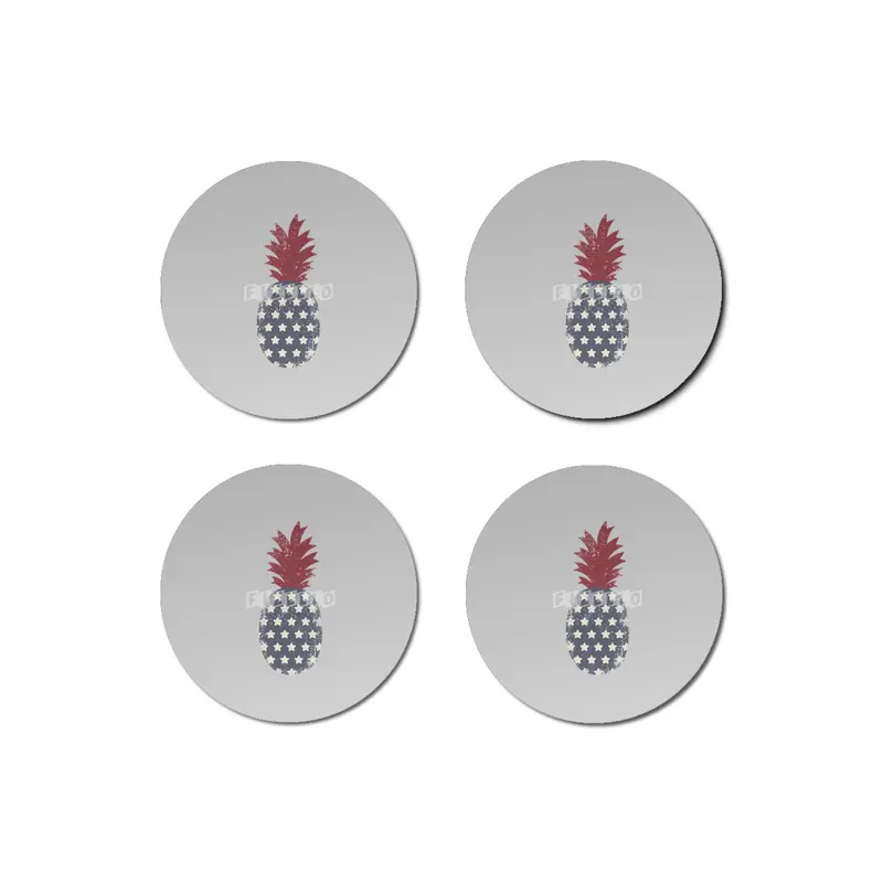 Patriotic Pineapple Bardak Altlığı