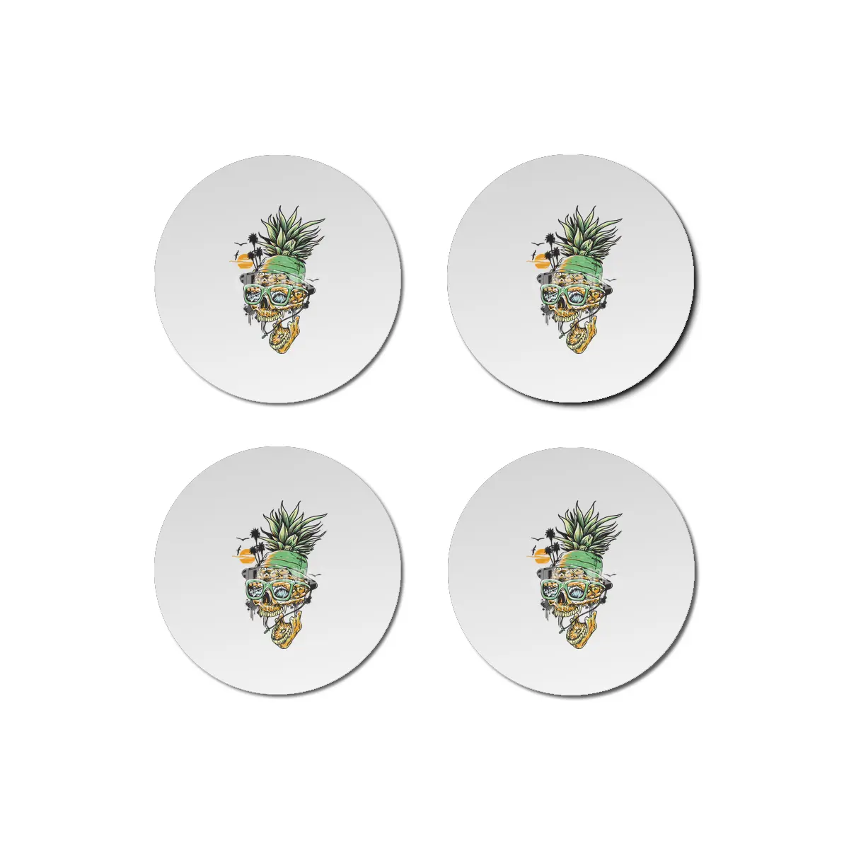 Summer Pineapple Bardak Altlığı