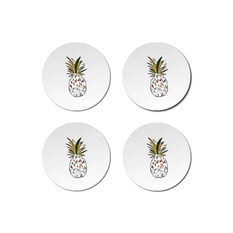 Travel Pineapple Bardak Altlığı