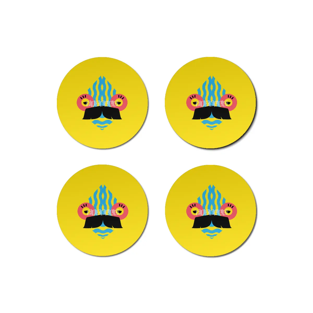 FishMustache Bardak Altlığı