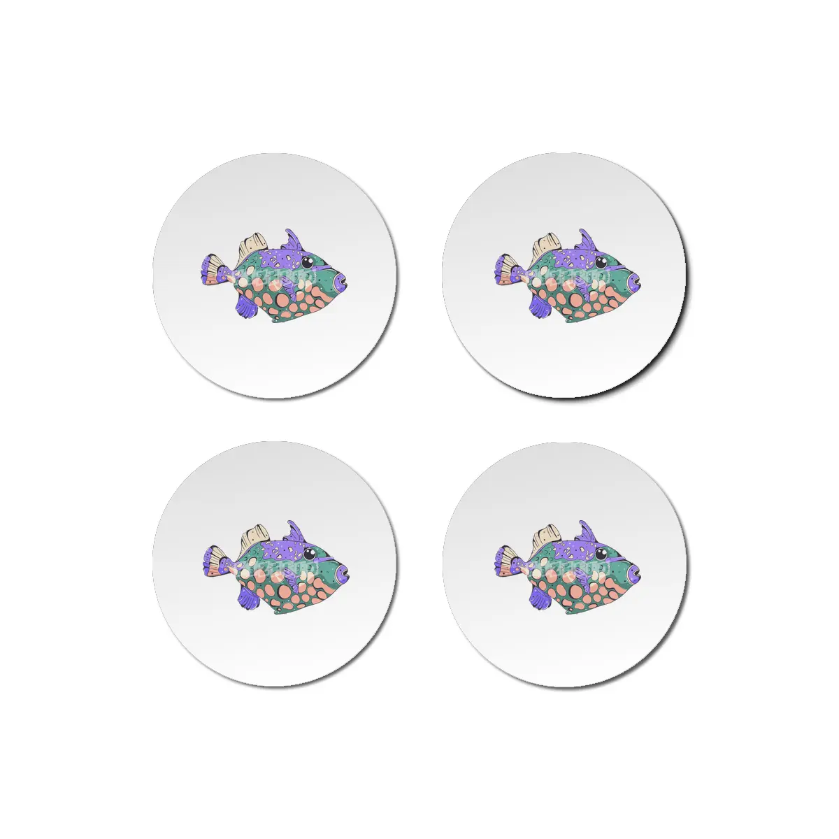 Clown Triggerfish Bardak Altlığı