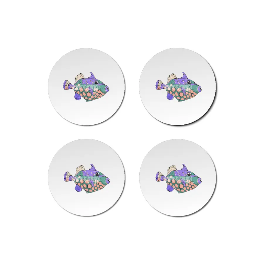 Clown Triggerfish Bardak Altlığı