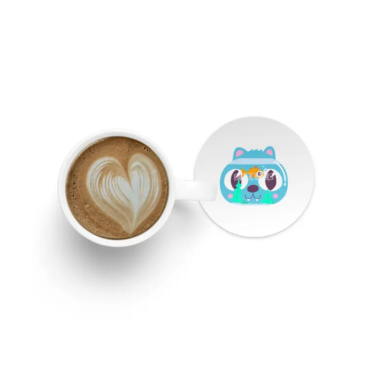Cat & Fish Bardak Altlığı
