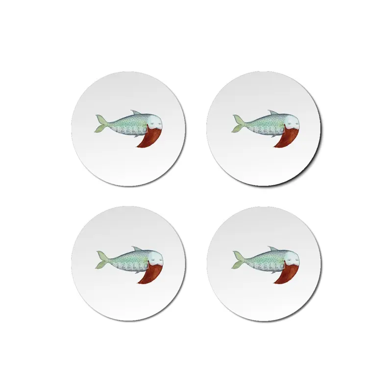 Fish with Beard Bardak Altlığı