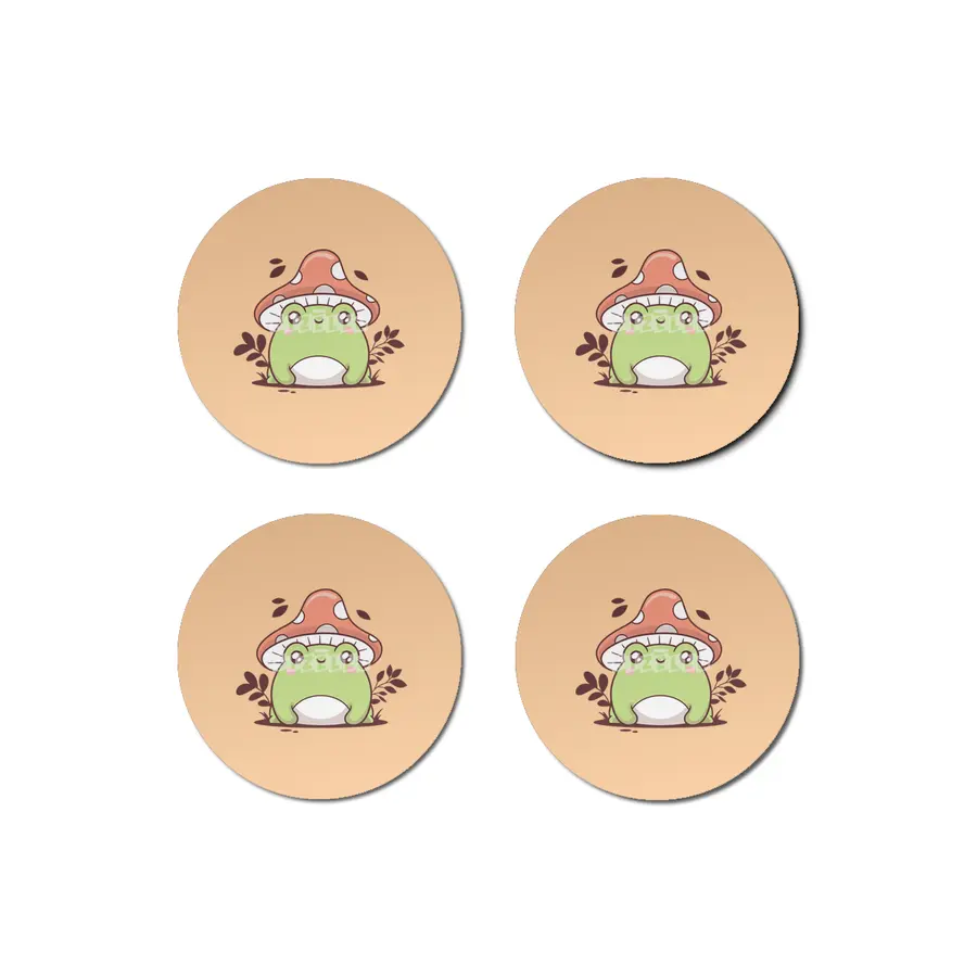 Cute Frog Bardak Altlığı