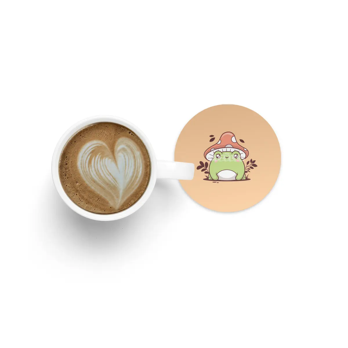 Cute Frog Bardak Altlığı