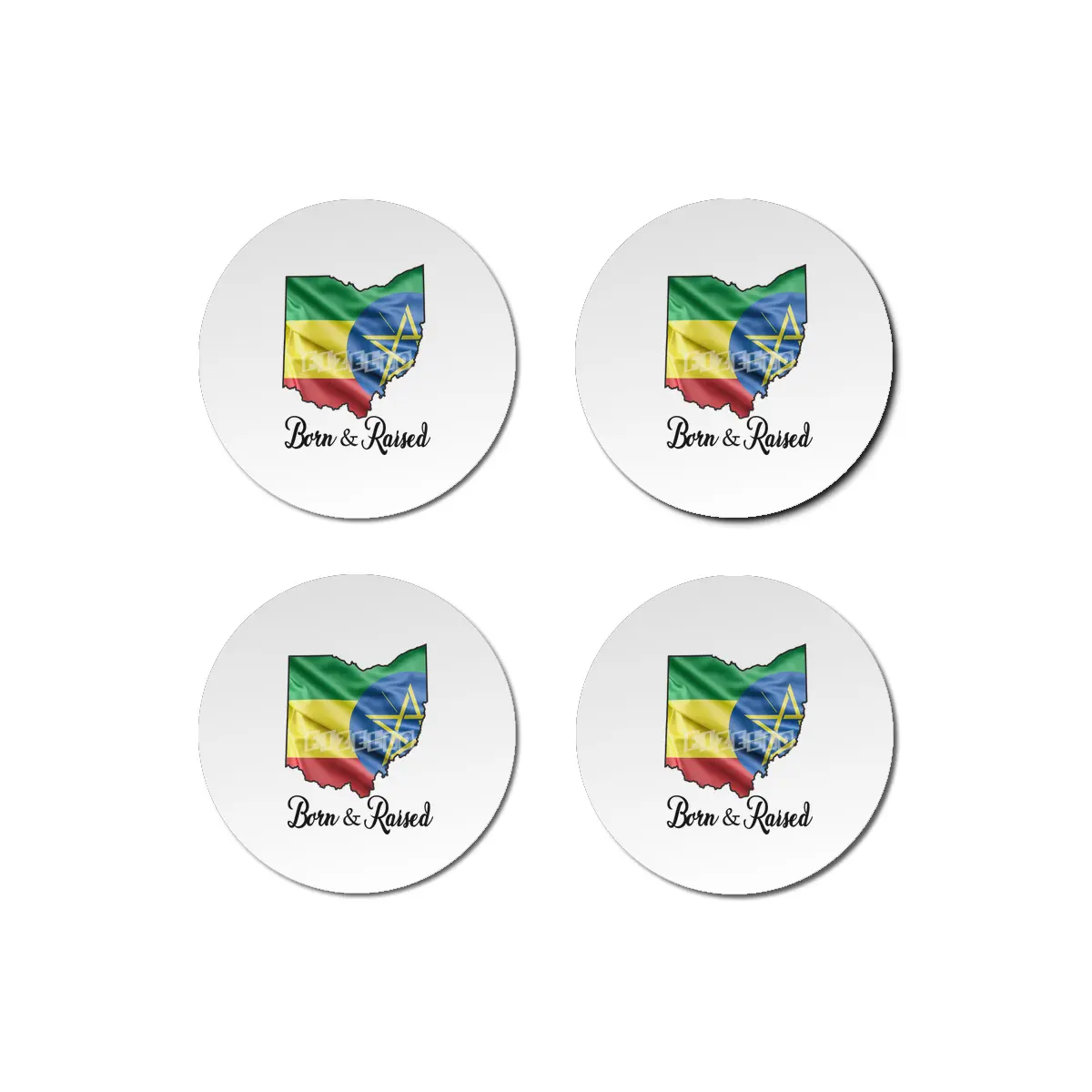 Born in Ethiopia Raised in Ohio Bardak Altlığı