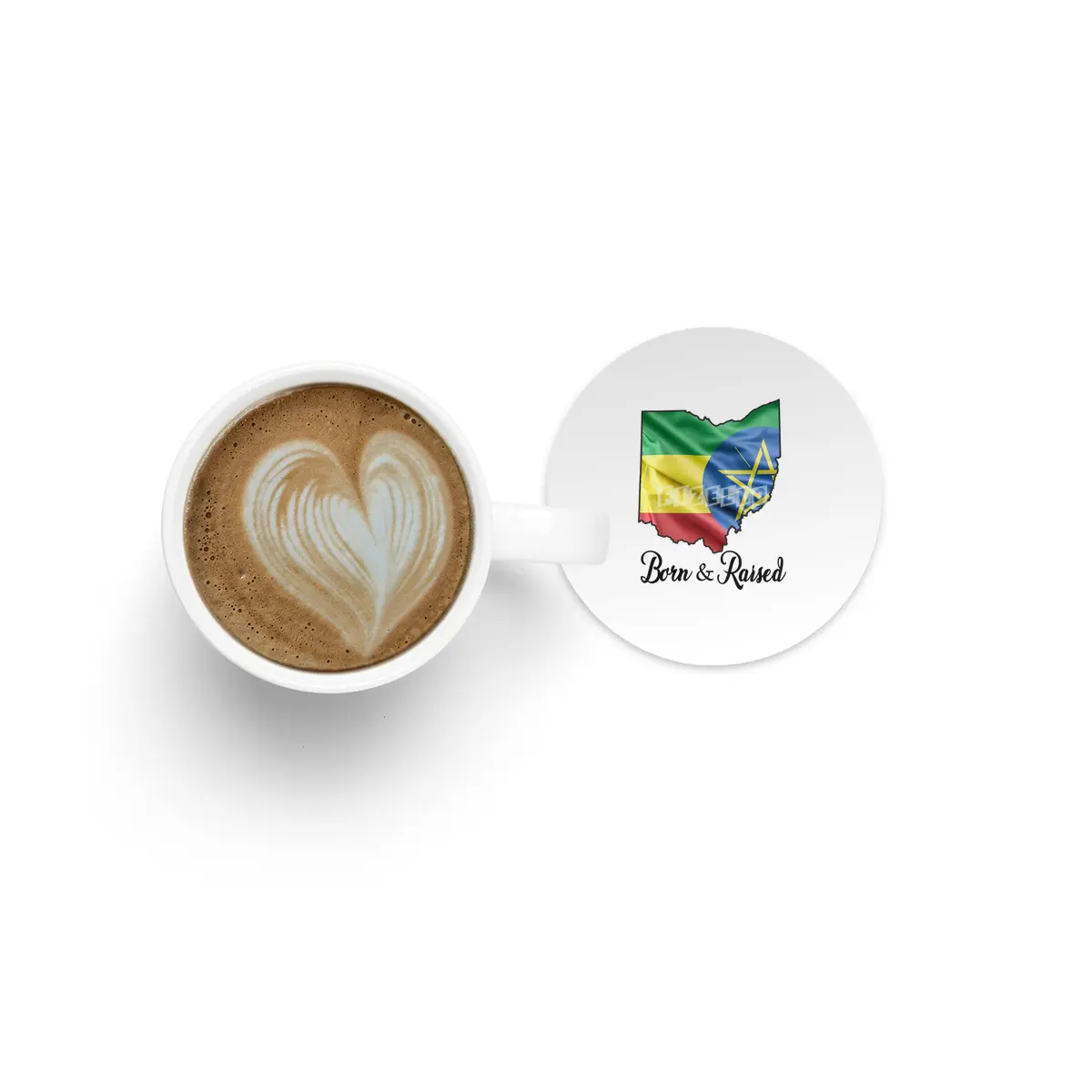 Born in Ethiopia Raised in Ohio Bardak Altlığı