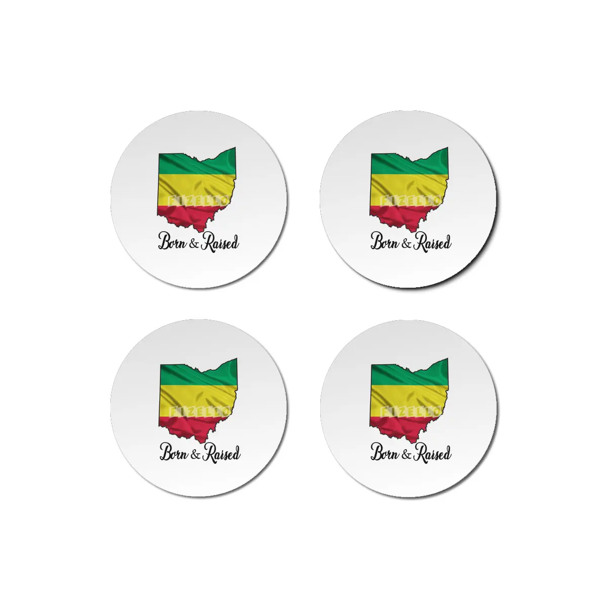 Born in Ethiopian Raised in Ohio - Without Star Bardak Altlığı
