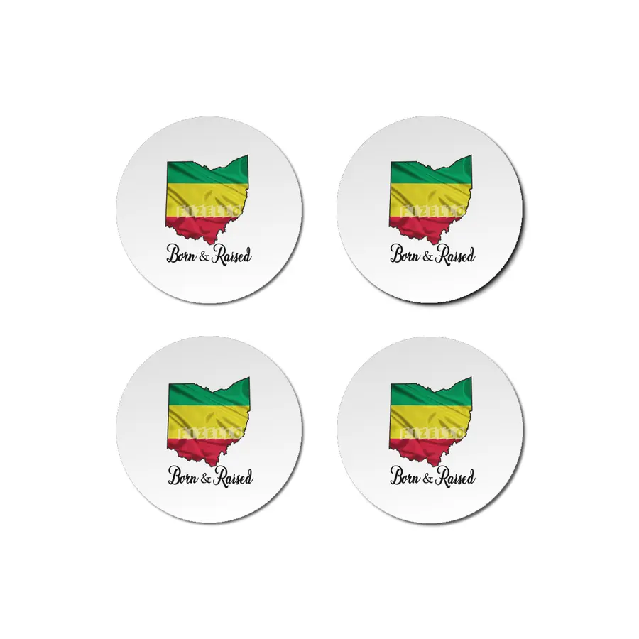 Born in Ethiopian Raised in Ohio - Without Star Bardak Altlığı