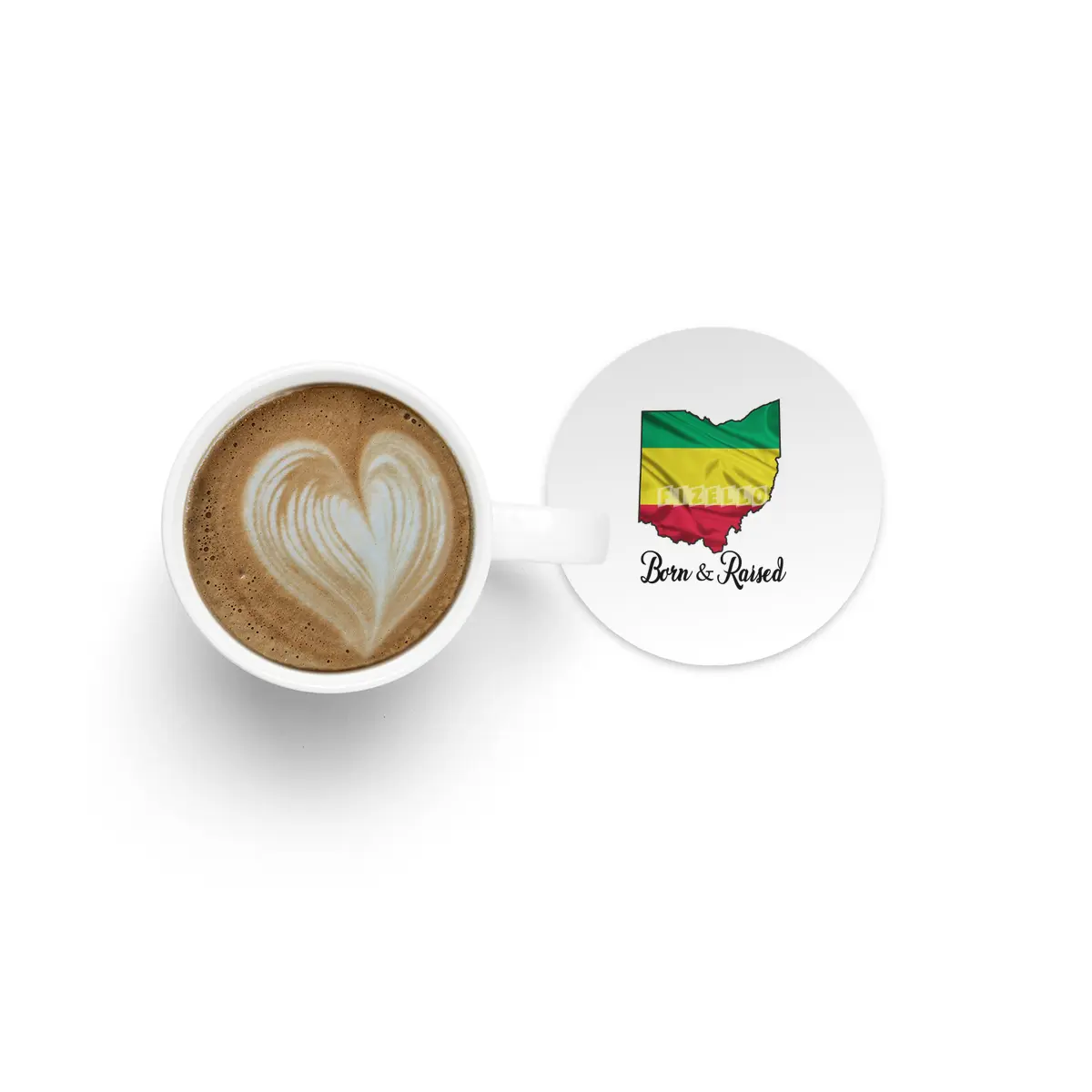 Born in Ethiopian Raised in Ohio - Without Star Bardak Altlığı