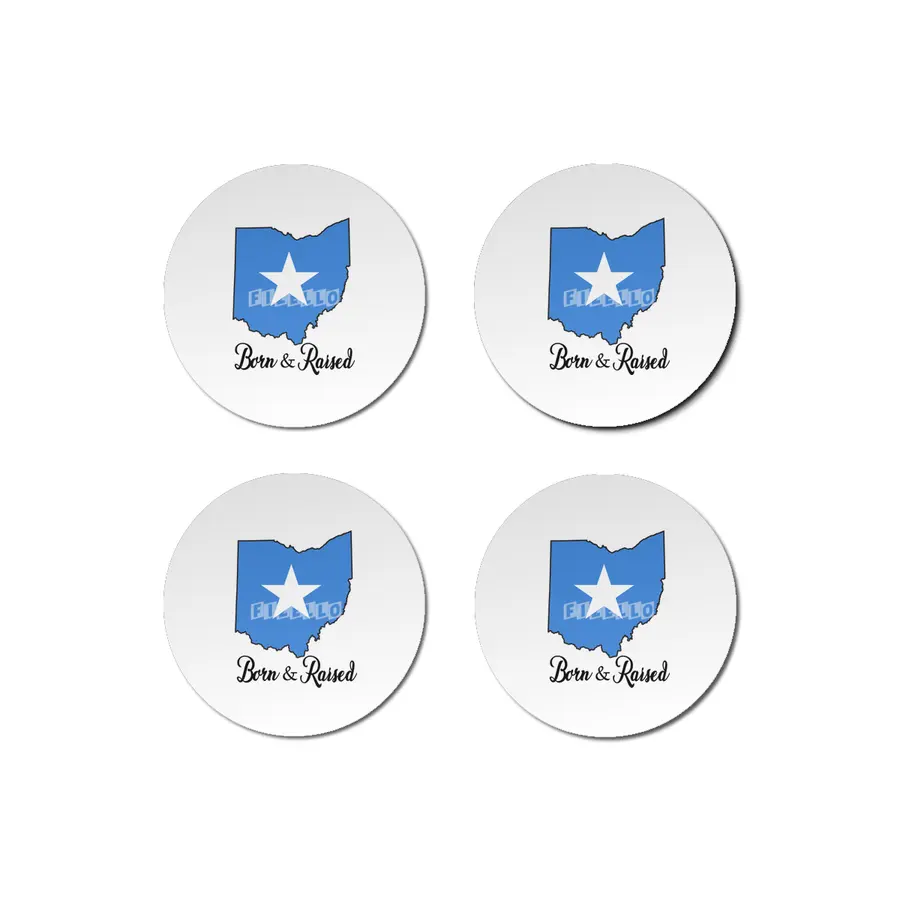 Born in Somalia Raised in Ohio Bardak Altlığı