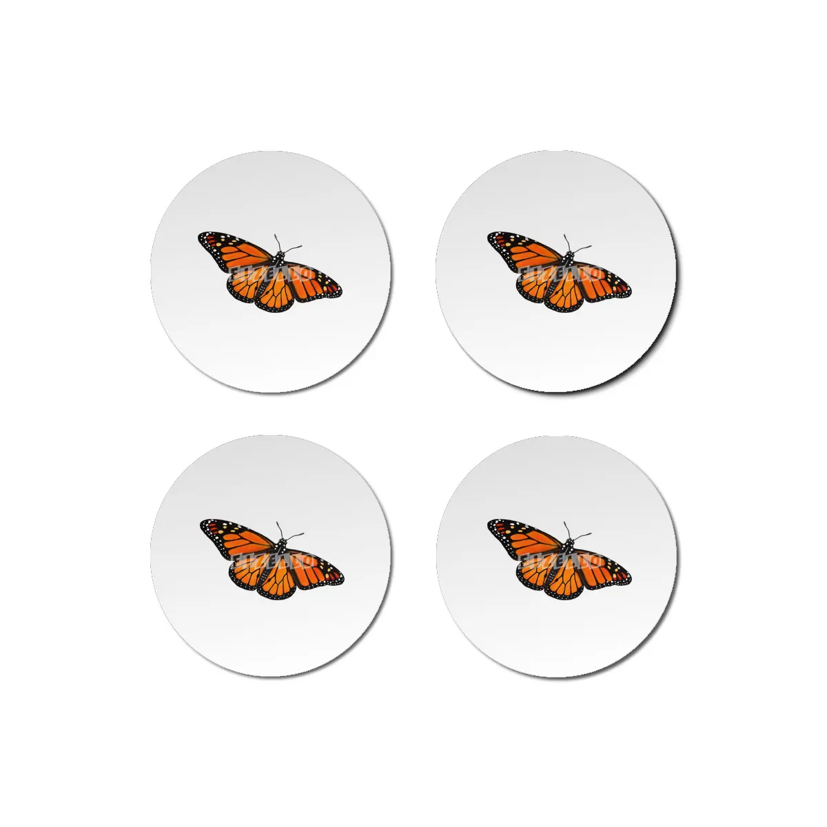 Monarch Butterfly Bardak Altlığı
