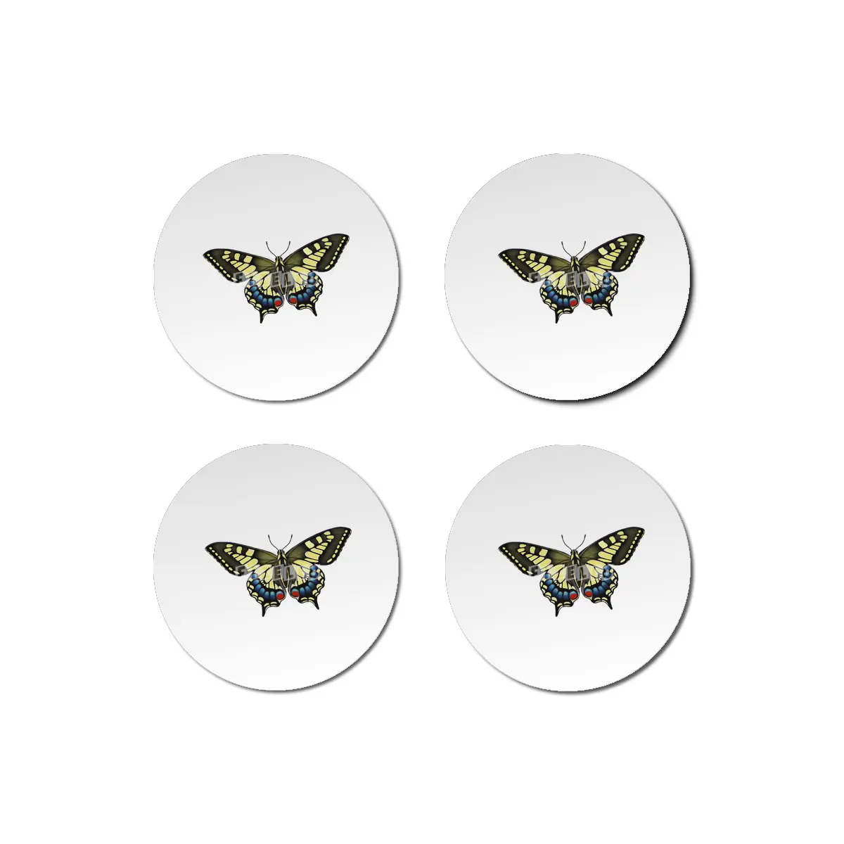 Tiger Swallowtail Butterfly Bardak Altlığı