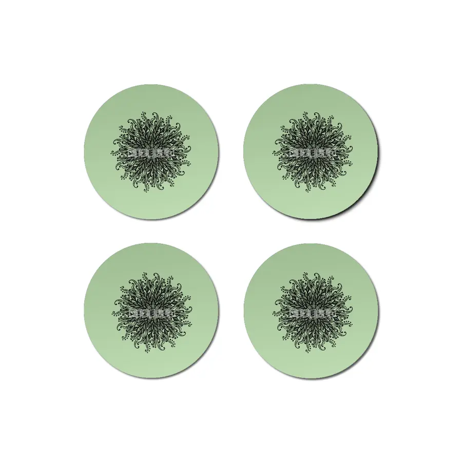 Decorative Mandala Graphic Print Design GC-005 Bardak Altlığı