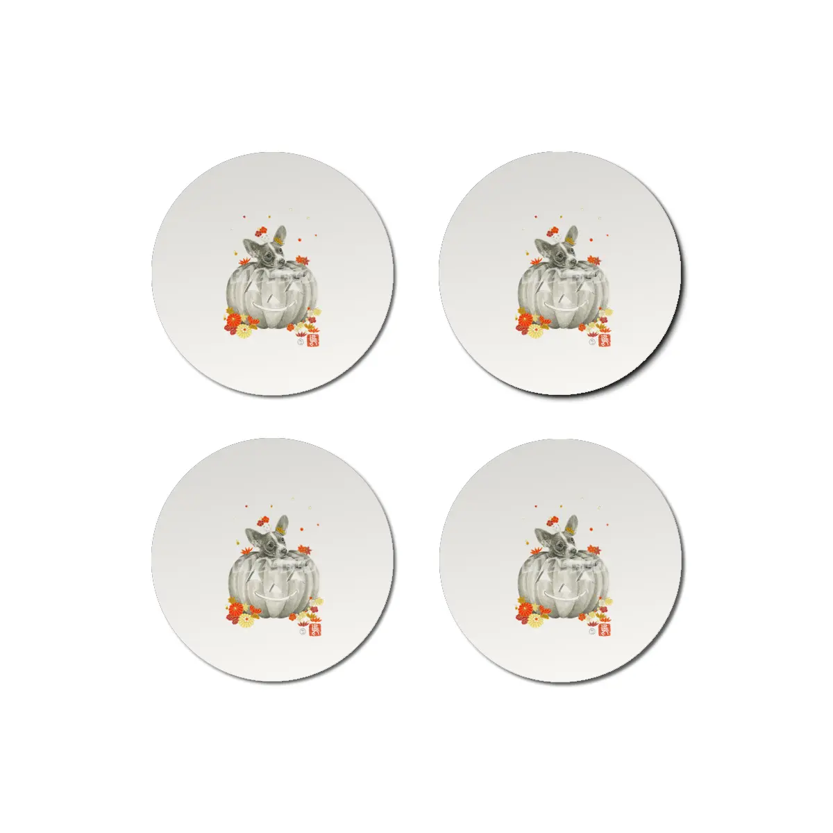 Chi Pumpkin Bardak Altlığı