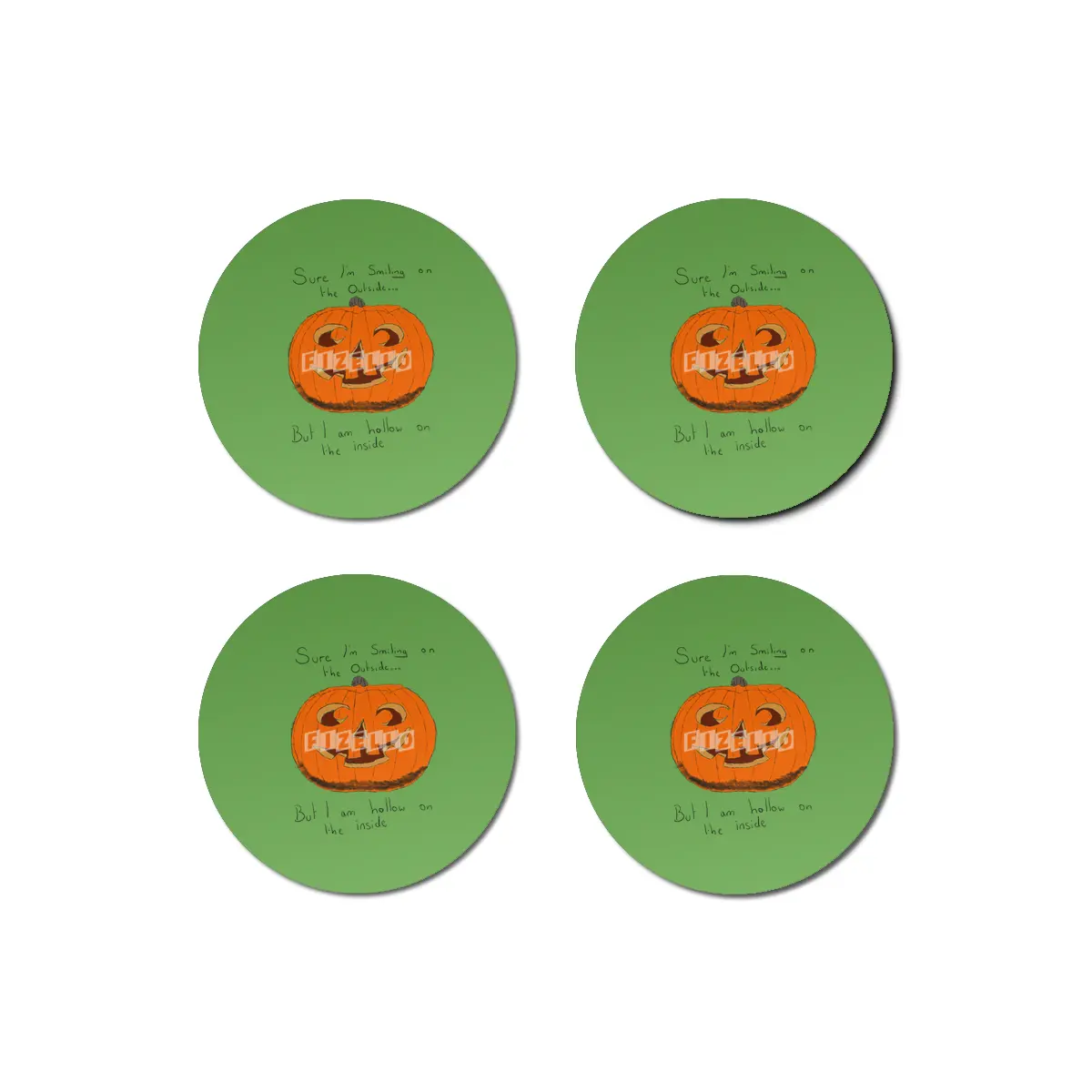 Hollow Pumpkin Bardak Altlığı