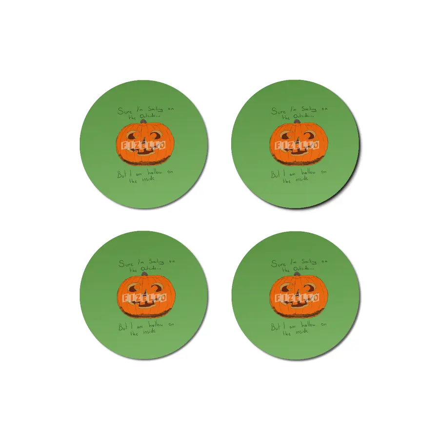 Hollow Pumpkin Bardak Altlığı