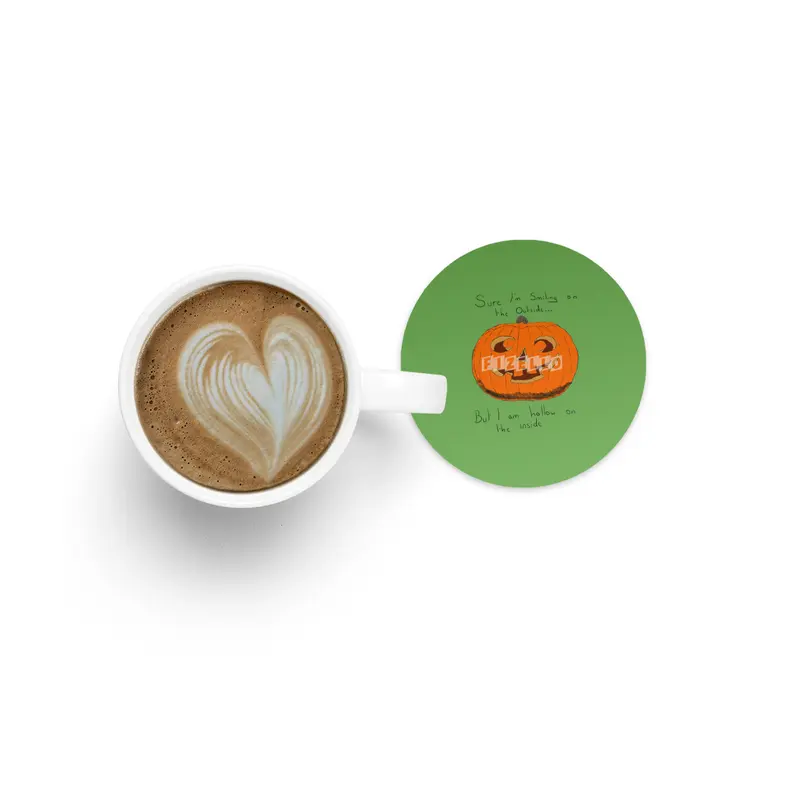 Hollow Pumpkin Bardak Altlığı