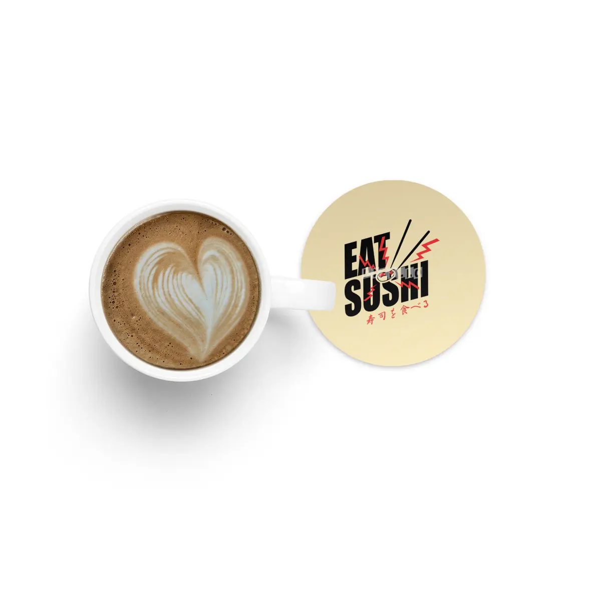 Eat sushi Bardak Altlığı